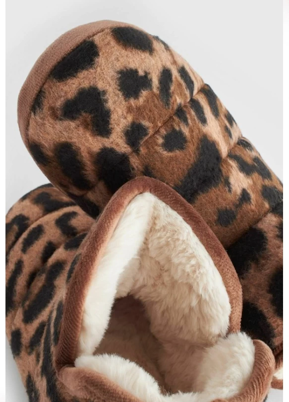 3_Pantuflas - tan brown animal print