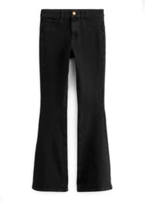3_STRETCH - Vaqueros bootcut - washed black