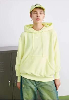 HOODIE - Jersey con capucha - luminous green/sail