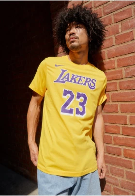 NBA LOS ANGELES LAKERS LEBRON JAMES TEE - Equipación de clubes