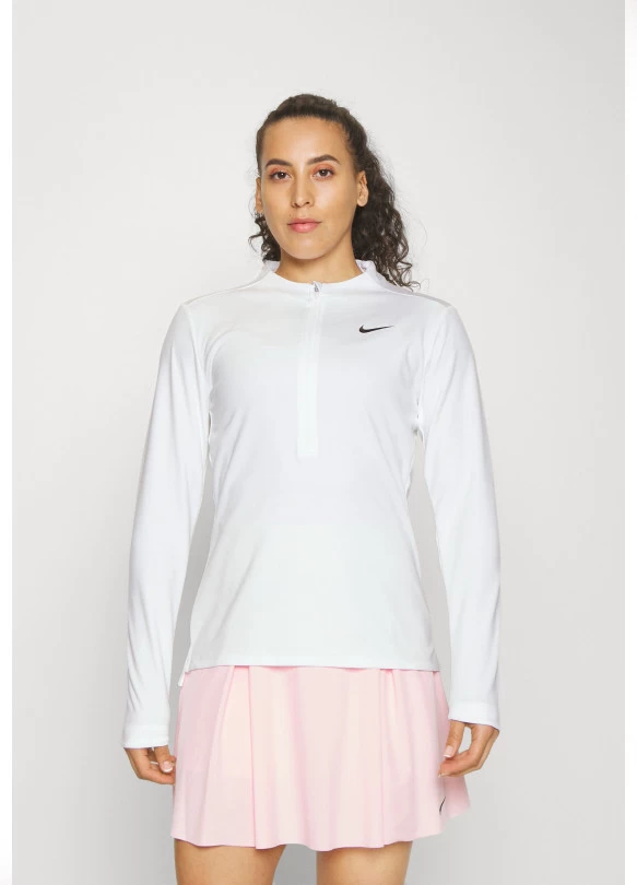 main_image_W NK DF UV CLB HZ TOP - Camiseta de manga larga - white/black