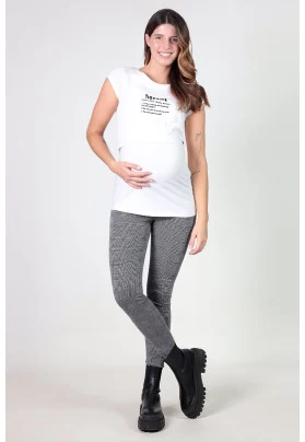  Legging maternity de cuadros
