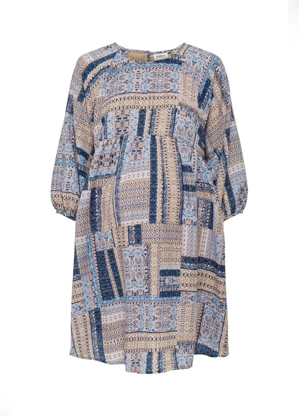 main_image_Vestido manga larga estampado maternidad