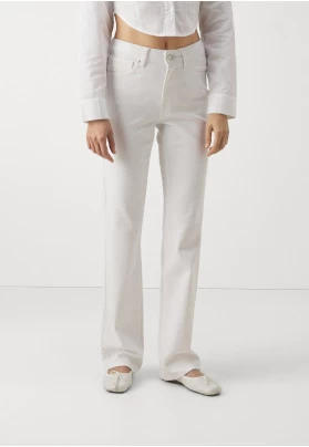 ONLEVERLY MINI - Vaqueros bootcut - white