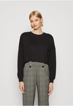 ONLNEW LAURA SHORT  - Camiseta de manga larga - black