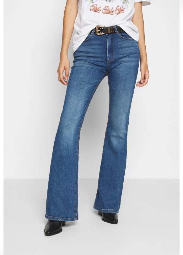 main_image_ONLPAOLA LIFE RETRO  - Vaqueros a campana - dark blue denim