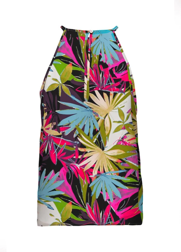 1_Top cuello halter estampado