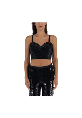  Top de terciopelo para mujer