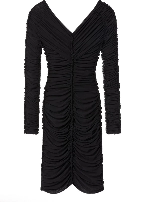 main_image_ Vestido fruncido con hombros descubiertos