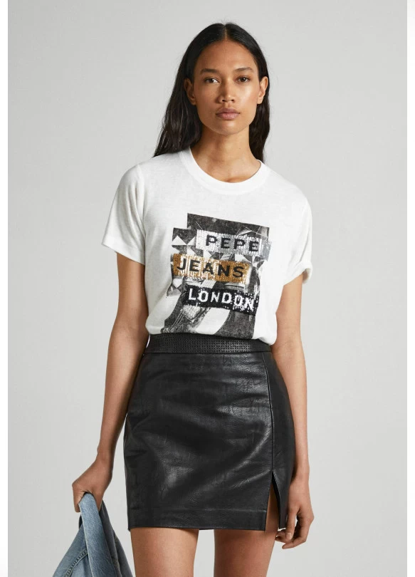 main_image_CATRINA - Camiseta estampada - white