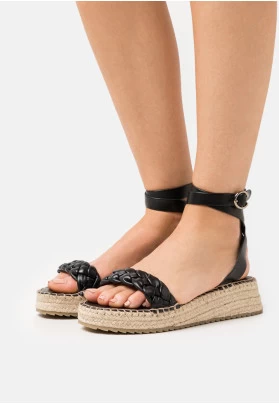 KATE BRAIDED - Alpargatas - black
