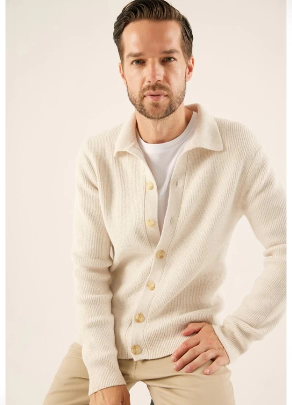 2_Chaqueta de punto - off-white