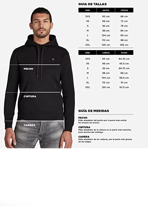 5_ Sudadera Premium Core de G-STAR RAW para hombre