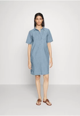 CHAINNA LONG SLEEVE DAY DRESS - Vestido vaquero - light blue denim