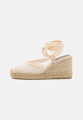 Sandalias con plataforma - ecru