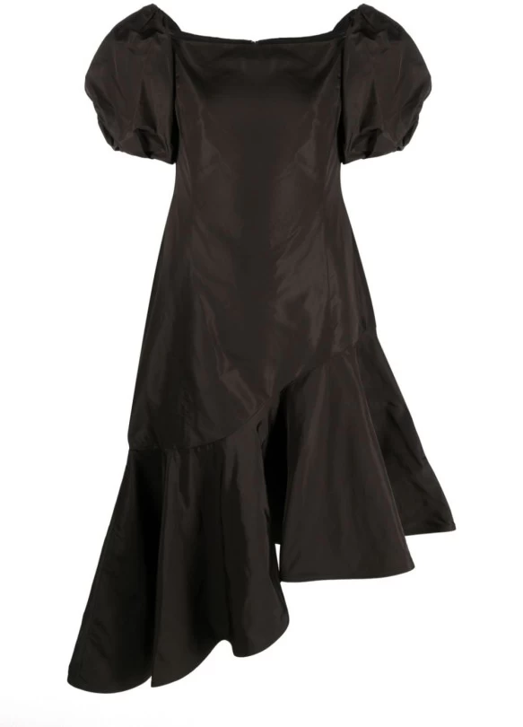 main_image_ Vestido de fiesta asimétrico con volantes