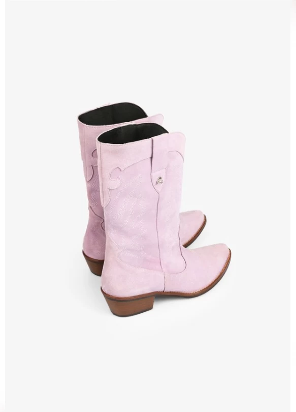 2_ISA - Botines camperos - lilac