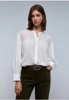MIX EMB - Blusa - white