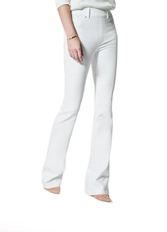 main_image_Spanx Vaqueros Acampanados Blancos, M