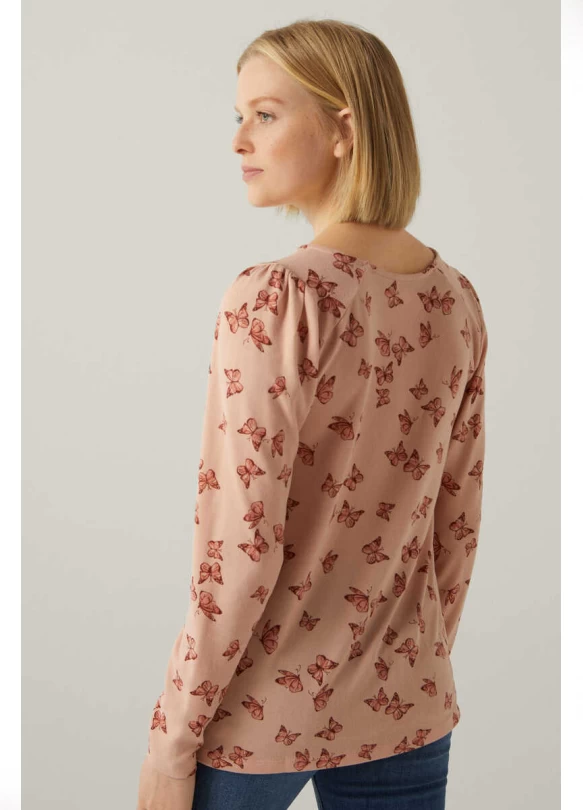 2_Camiseta Estampada Mangas Volumen