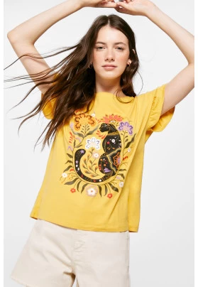 Camiseta Estampado Pantera