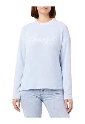 Springfield Sudadera Powerful Camiseta, Light\_Blue, S para Mujer