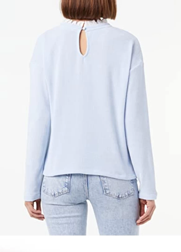 2_Springfield Sudadera Powerful Camiseta, Light\_Blue, S para Mujer