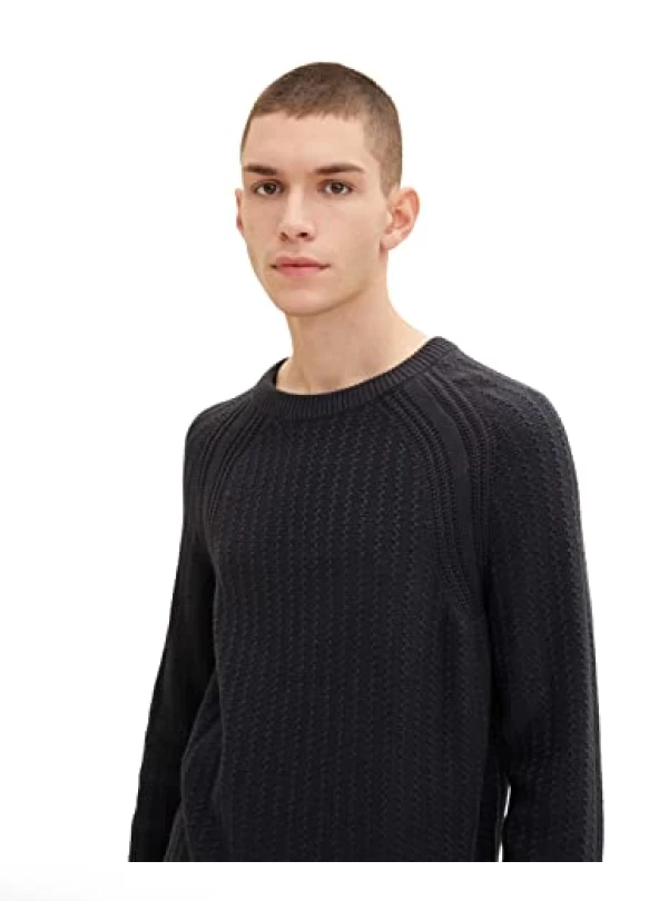 5_ Jersey de punto básico para hombre de TOM TAILOR Denim