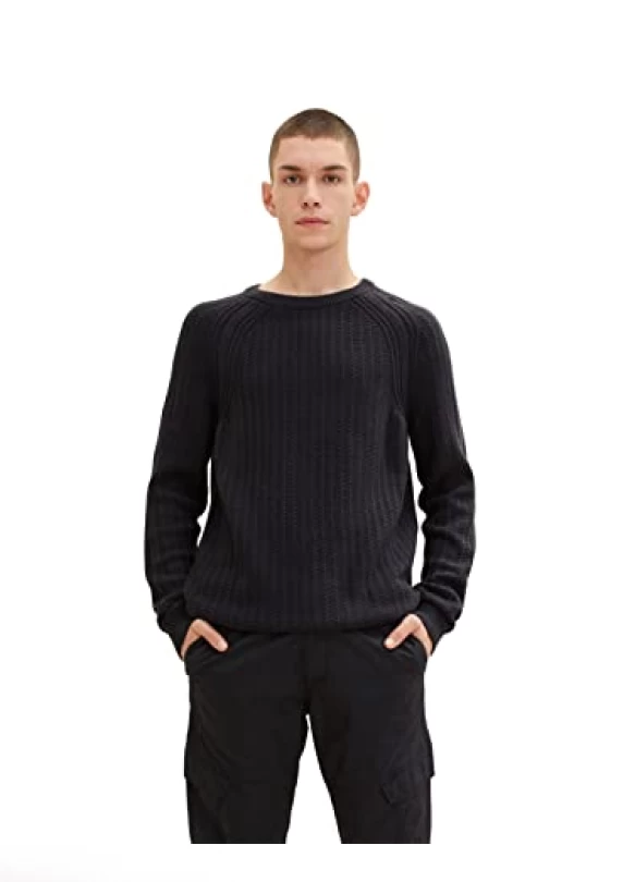 4_ Jersey de punto básico para hombre de TOM TAILOR Denim