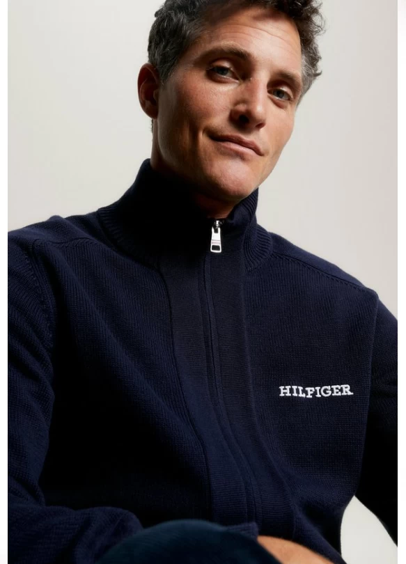 3_MONOTYPE ZIP-THRU - Chaqueta de punto - desert sky