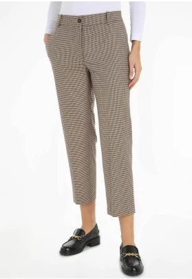 Pantalones chinos - houndstooth rouge