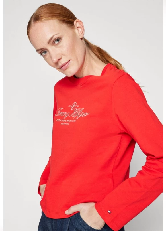 2_SCRIPT C-NECK - Camiseta de manga larga - fireworks