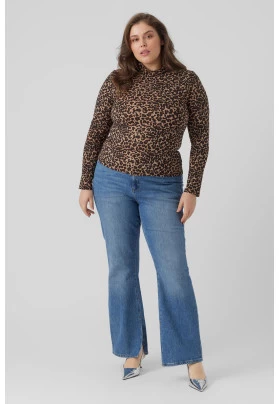 Camiseta cuello alto talla grande