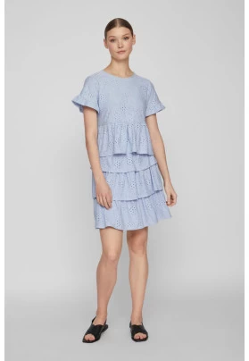 Blusa de manga corta calada