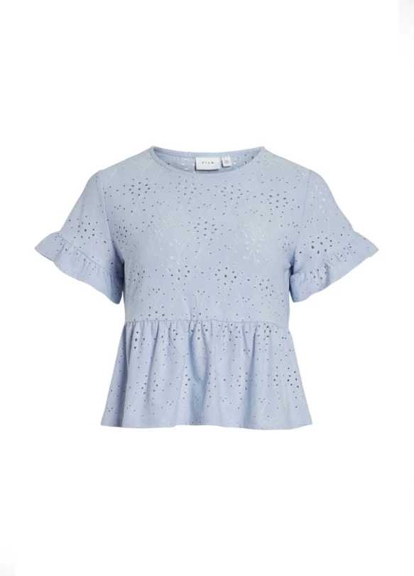 3_Blusa de manga corta calada