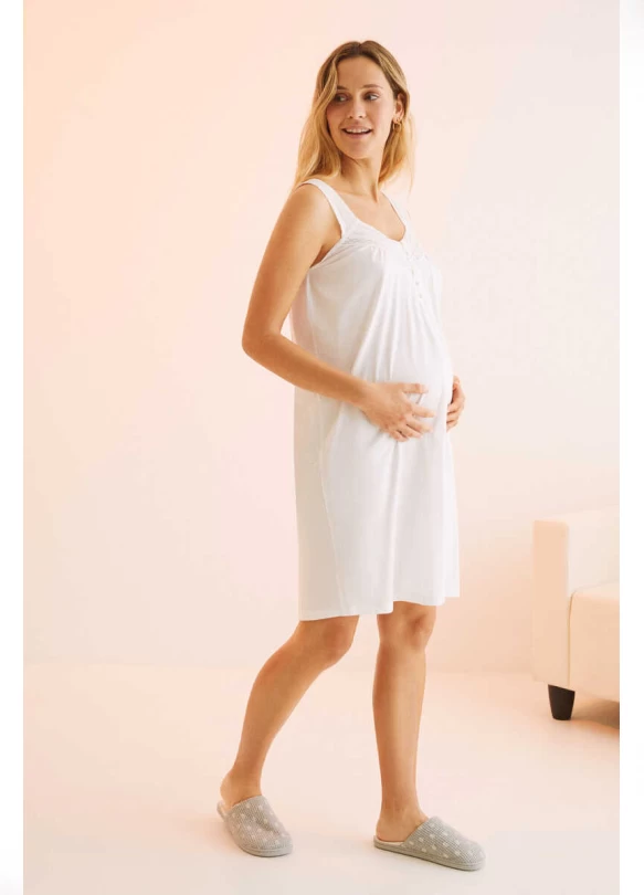 1_Camisón maternity tirantes blonda