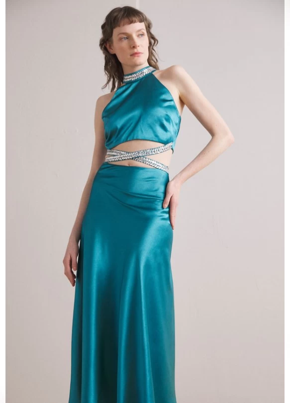 1_DRESS - Vestido de cóctel - teal