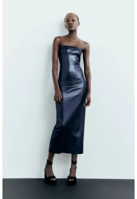  VESTIDO MIDI PUNTO FOIL